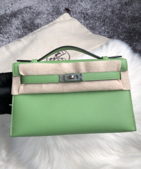 에르메스 미니 켈리백22 아보카도그린 은장